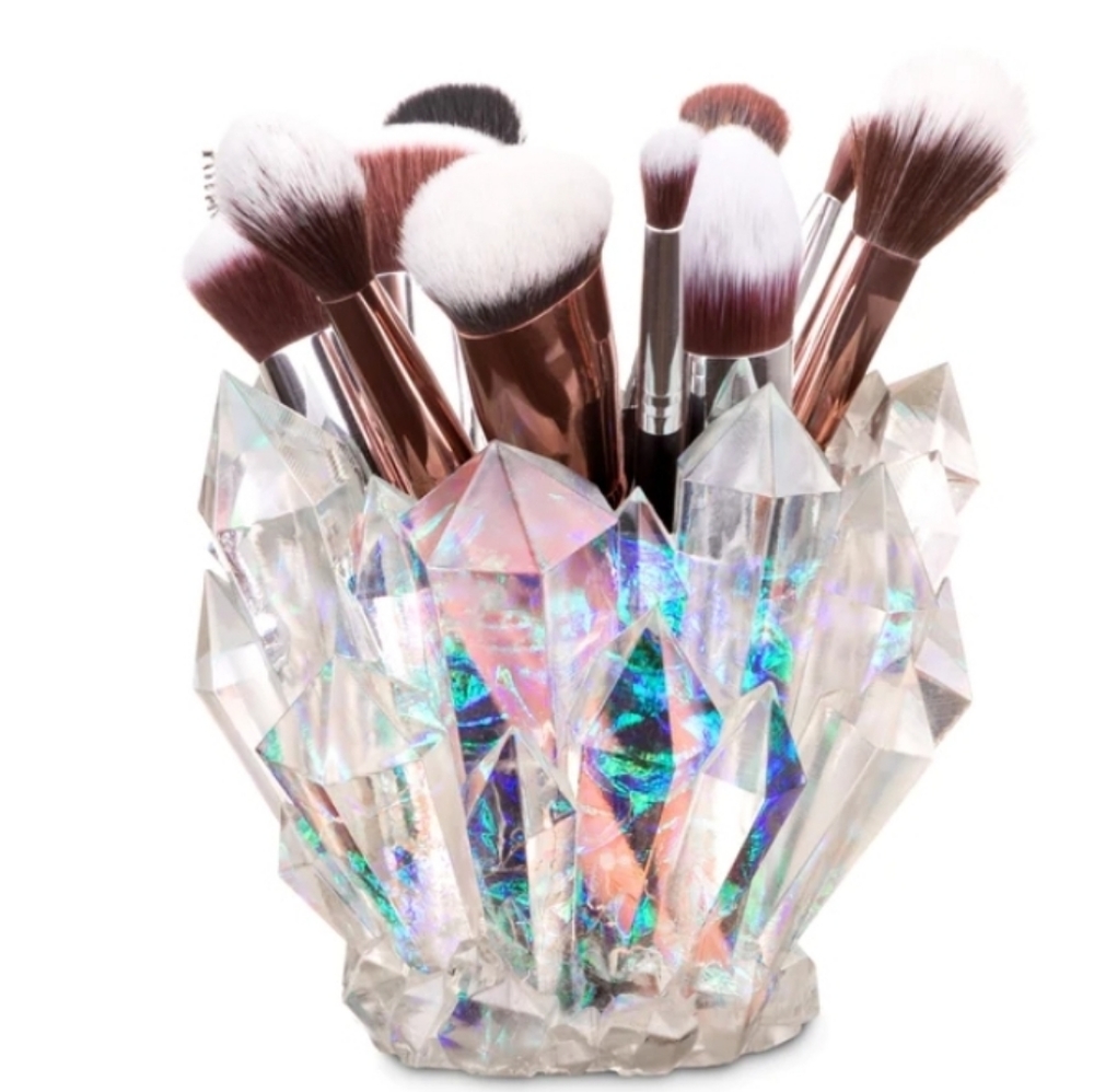 NIB WICKED Vanity Beauty Crystal Brush Holder